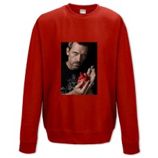 Свитшот с принтом Доктор Хаус Героический Принт - XS красный