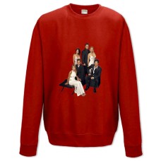 Sweatshort with Print Friends Main Heroes - XS  red