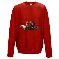 Sweatshort with Print Friends Main Heroes Print - XS  red