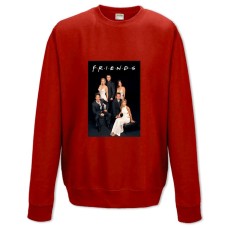 Sweatshort with Print Friends Edition - XS  red