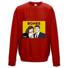 Sweatshort with Print Bones Art Edition - XS  red
