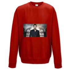 Світшот з принтом Люцифер Персонаж - XS червоний