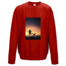 Sweatshort with Print The Mandalorian Theme - XS  red