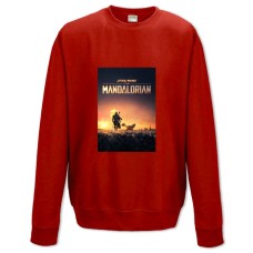 Sweatshort with Print The Mandalorian Print - XS  red