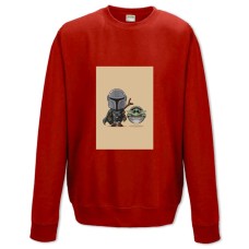 Sweatshort with Print The Mandalorian Art Heroes - XS  red