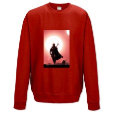 Sweatshort with Print The Mandalorian Heroes - XS  red