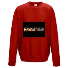 Sweatshort with Print The Mandalorian Logo - XS  red