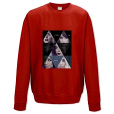 Світшот з принтом Милі Брехунки Принт Дівчата - XS червоний