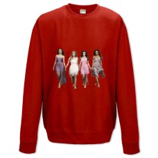 Світшот з принтом Милі Брехунки Дівчата Герої Принт - XS червоний