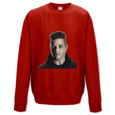 Свитшот с принтом Мистер Робот Герой - XS красный