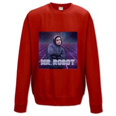 Свитшот с принтом Мистер Робот Героический Принт - XS красный