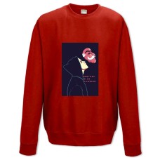 Свитшот с принтом Мистер Робот Арт - XS красный