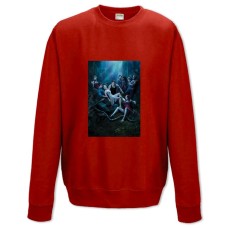 Sweatshort with Print True Blood Main Characters - XS  red