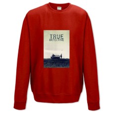 Sweatshort with Print True Detective Print - XS  red