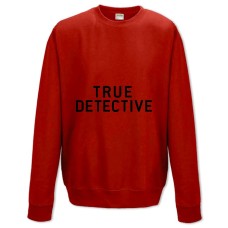 Sweatshort with Print True Detective Logo - XS  red