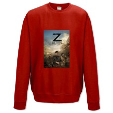 Sweatshort with Print Z Nation Theme Print - XS  red
