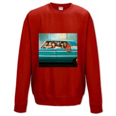 Свитшот с принтом Новенькая Герои - XS красный