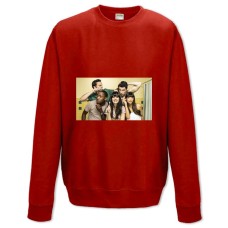 Свитшот с принтом Новенькая Главные Герои - XS красный