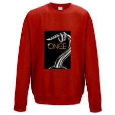 Світшот з принтом Одного Разу У Казці Тематика Принт - XS червоний