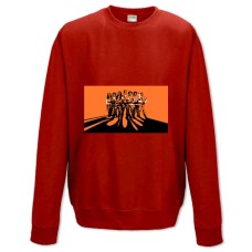 Свитшот с принтом Оранжевый Хит Сезона Главные Герои - XS красный