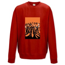 Свитшот с принтом Оранжевый Хит Сезона Главные Герои Принт - XS красный