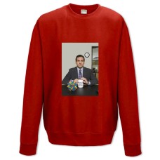 Свитшот с принтом Офис Майкл Скотт - XS красный