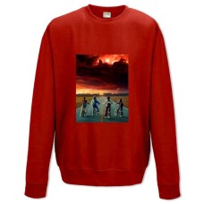 Sweatshort with Print Stranger Things Universe - XS  red