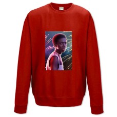 Sweatshort with Print Stranger Things Lucas Sinclair - XS  red
