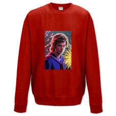 Sweatshort with Print Stranger Things Steve Harrington - XS  red