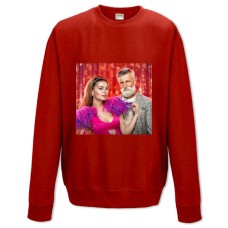 Свитшот с принтом Папик Главные Герои - XS красный