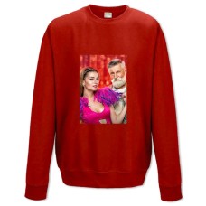 Свитшот с принтом Папик ЕлИзавета И Александр Николаевич Меркулов - XS красный