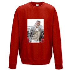 Свитшот с принтом Папик Станислав Боклан - XS красный