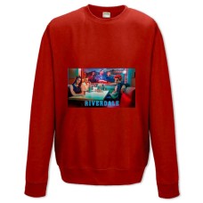 Sweatshort with Print Riverdale Characters - XS  red