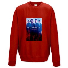 Sweatshort with Print Supernatural Main Theme - XS  red