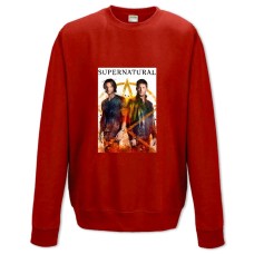 Sweatshort with Print Supernatural Winchester Brothers - XS  red