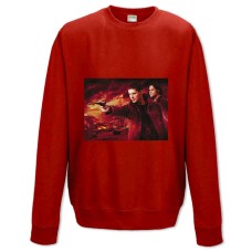 Sweatshort with Print Supernatural Main Heroes - XS  red