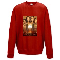 Sweatshort with Print Supernatural Print - XS  red