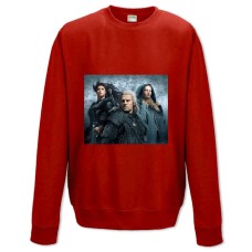 Sweatshort with Print The Witcher Heroes 2 - XS  red