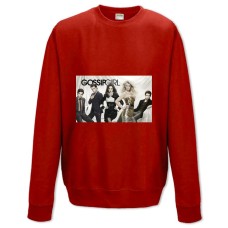 Свитшот с принтом Сплетница Девушка Герои - XS красный