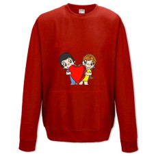 Свитшот с принтом С 8 Марта! Любовь Это… Одно Сердце На Двоих - XS красный