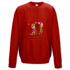 Свитшот с принтом С 8 Марта! Люблю Тебя! - XS красный