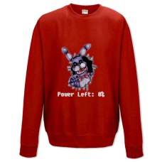 Sweatshort with Print Five Nights At Freddy's Power Left - XS  red