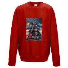 Свитшот с принтом Джиарс Оф Вар Герои - XS красный