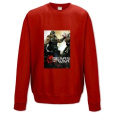 Свитшот с принтом Джиарс Оф Вар Сильный Герой - XS красный
