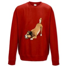 Sweatshort with Print Cute Dog - XS  red