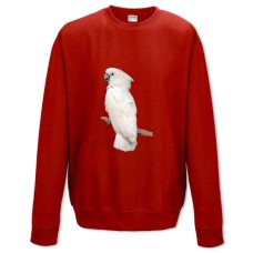 Sweatshort with Print White Parrot - XS  red