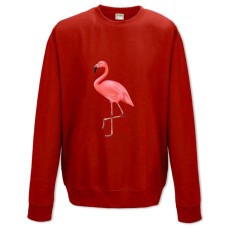 Sweatshort with Print Art Of Flamingo - XS  red