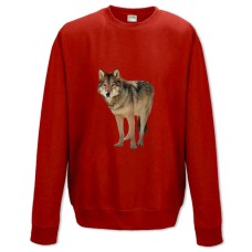 Sweatshort with Print Wild Wolf - XS  red