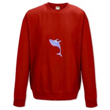 Sweatshort with Print Violet Whale - XS  red
