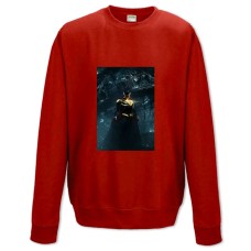 Свитшот с принтом Инджастис Супергерой - XS красный